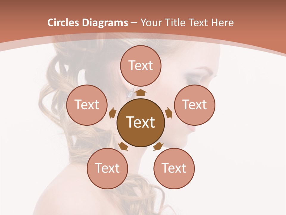 Closeup Wedding Female PowerPoint Template