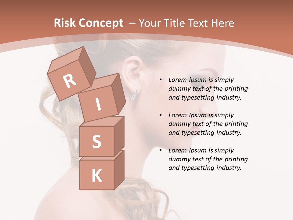 Closeup Wedding Female PowerPoint Template