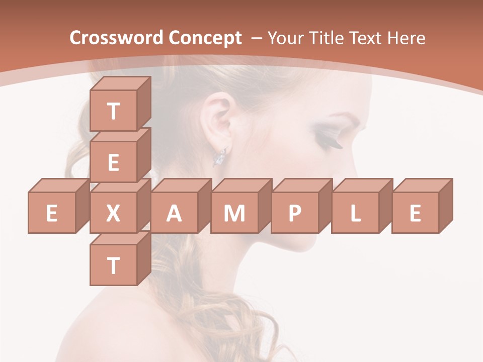 Closeup Wedding Female PowerPoint Template