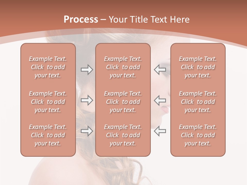 Closeup Wedding Female PowerPoint Template