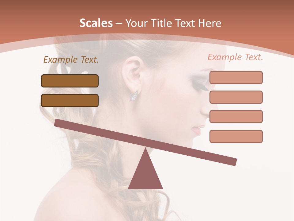 Closeup Wedding Female PowerPoint Template