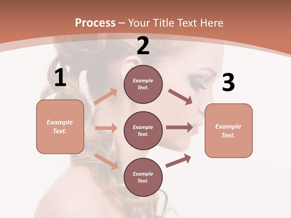 Closeup Wedding Female PowerPoint Template
