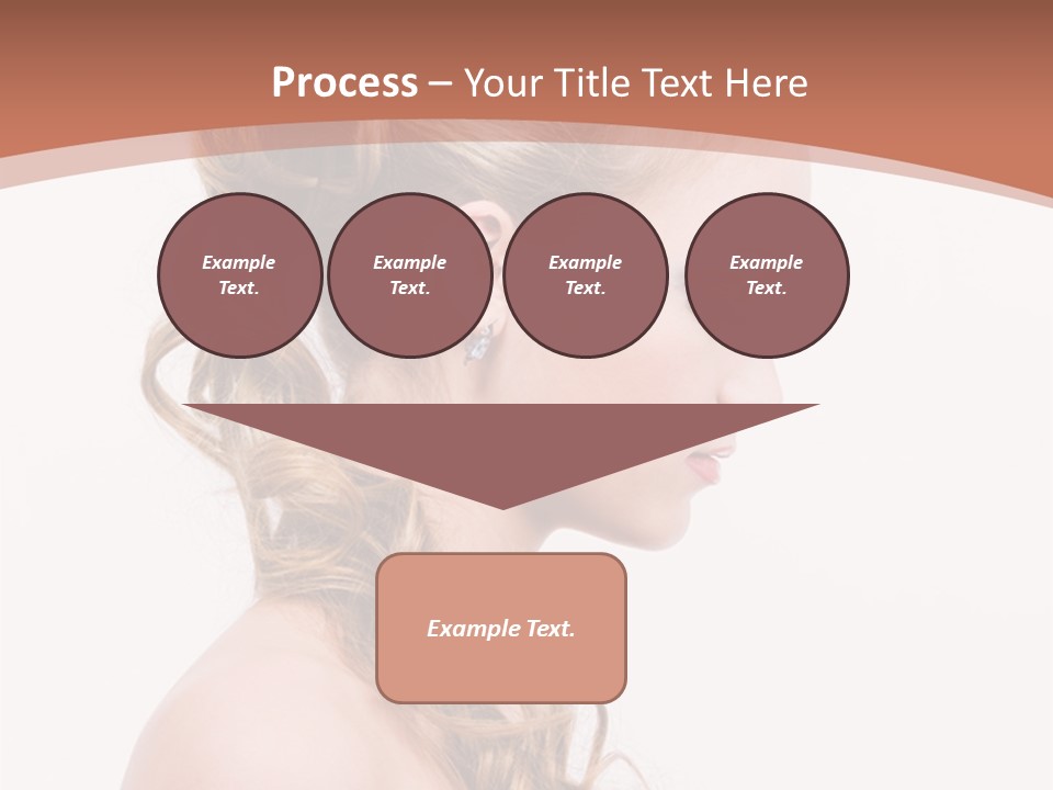 Closeup Wedding Female PowerPoint Template