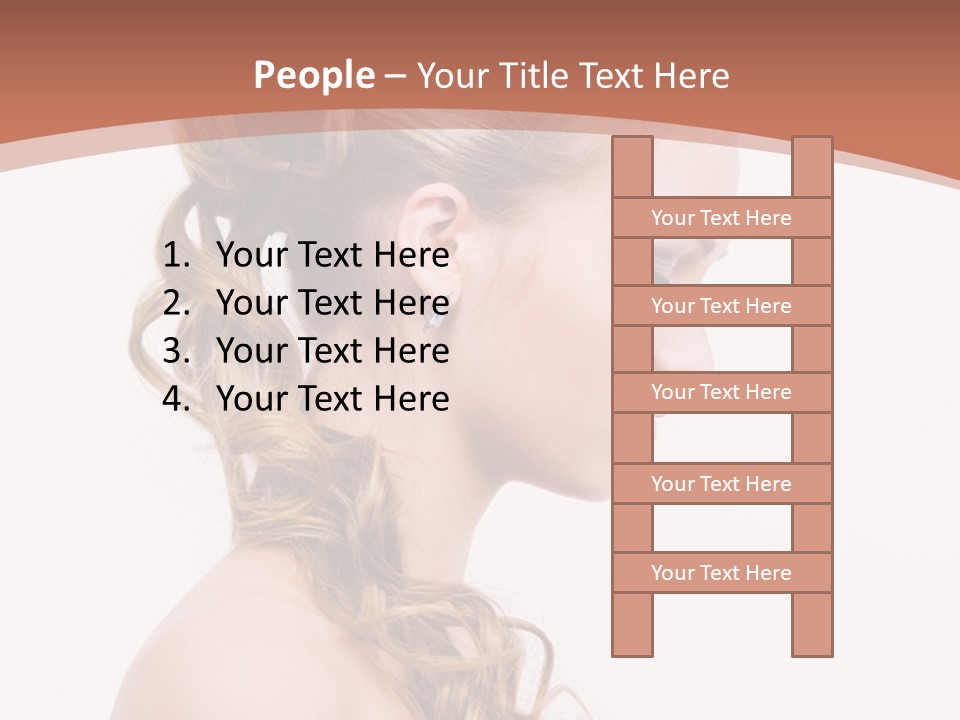 Closeup Wedding Female PowerPoint Template