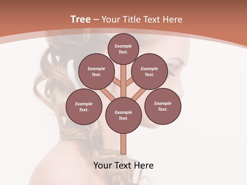 Closeup Wedding Female PowerPoint Template
