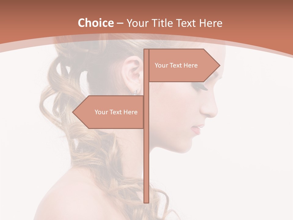 Closeup Wedding Female PowerPoint Template