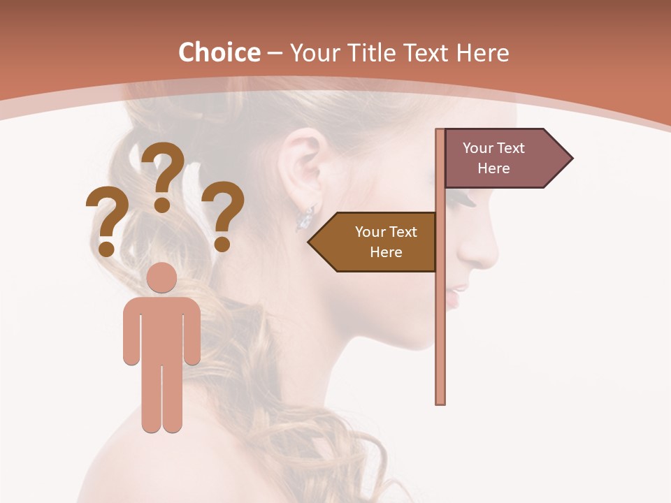 Closeup Wedding Female PowerPoint Template