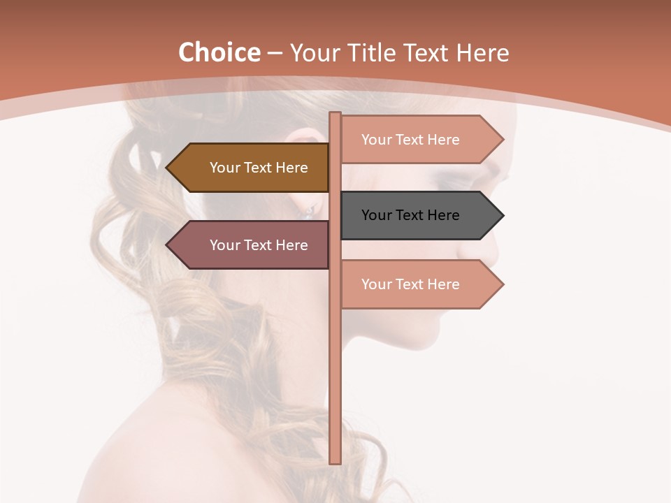 Closeup Wedding Female PowerPoint Template