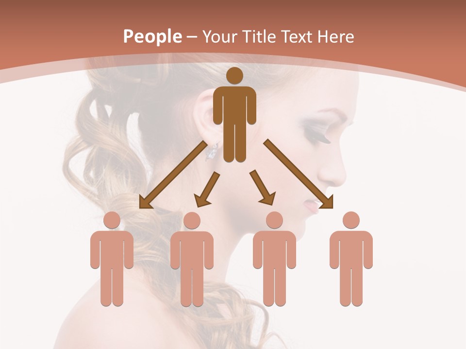 Closeup Wedding Female PowerPoint Template