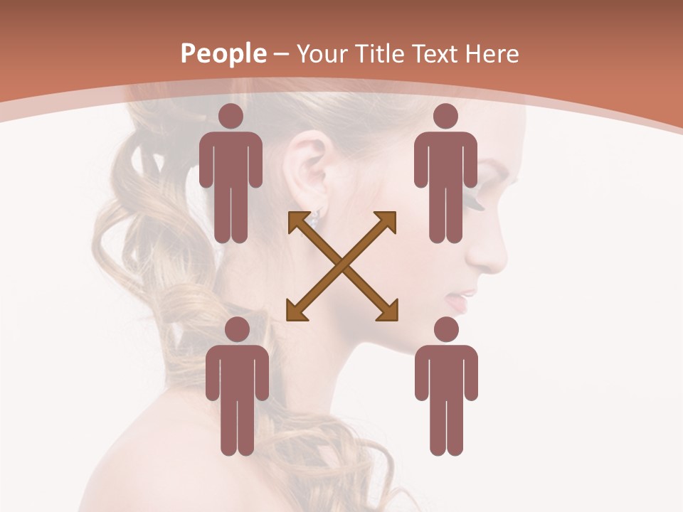 Closeup Wedding Female PowerPoint Template