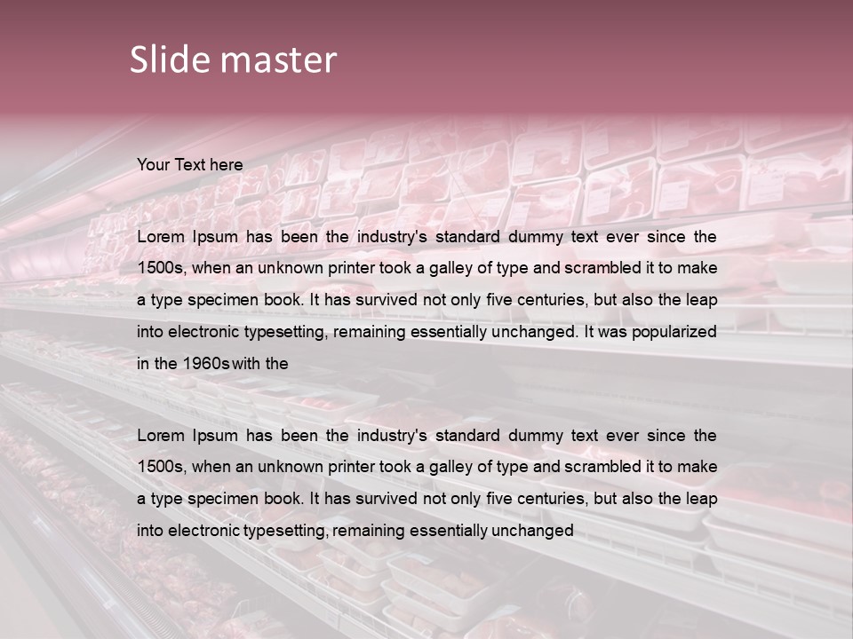 Row Display Cool PowerPoint Template