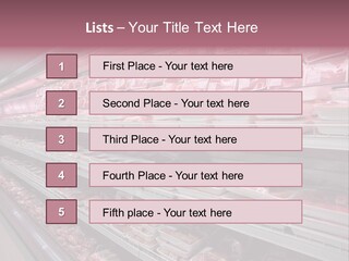 Row Display Cool PowerPoint Template