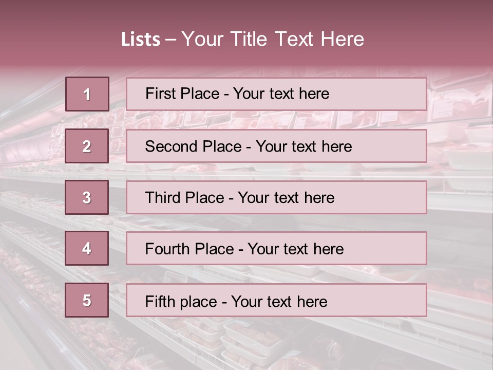 Row Display Cool PowerPoint Template
