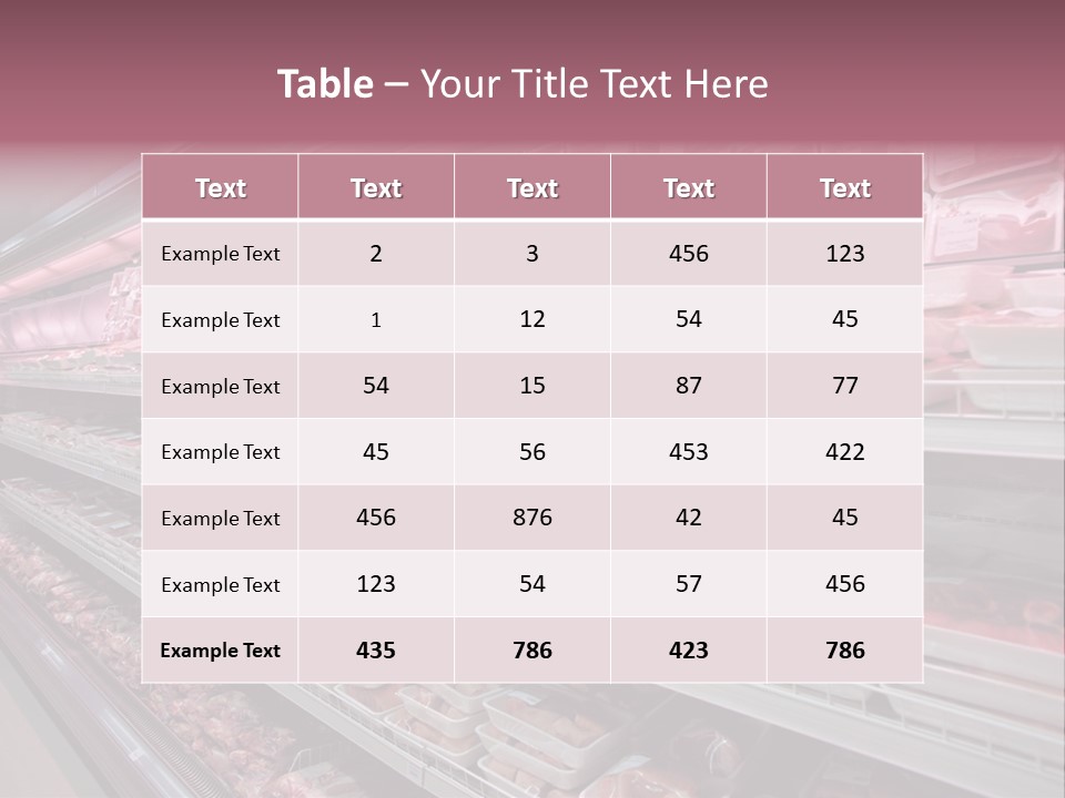 Row Display Cool PowerPoint Template