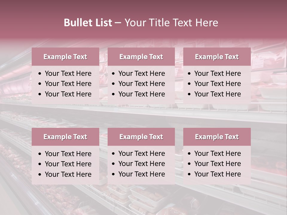 Row Display Cool PowerPoint Template