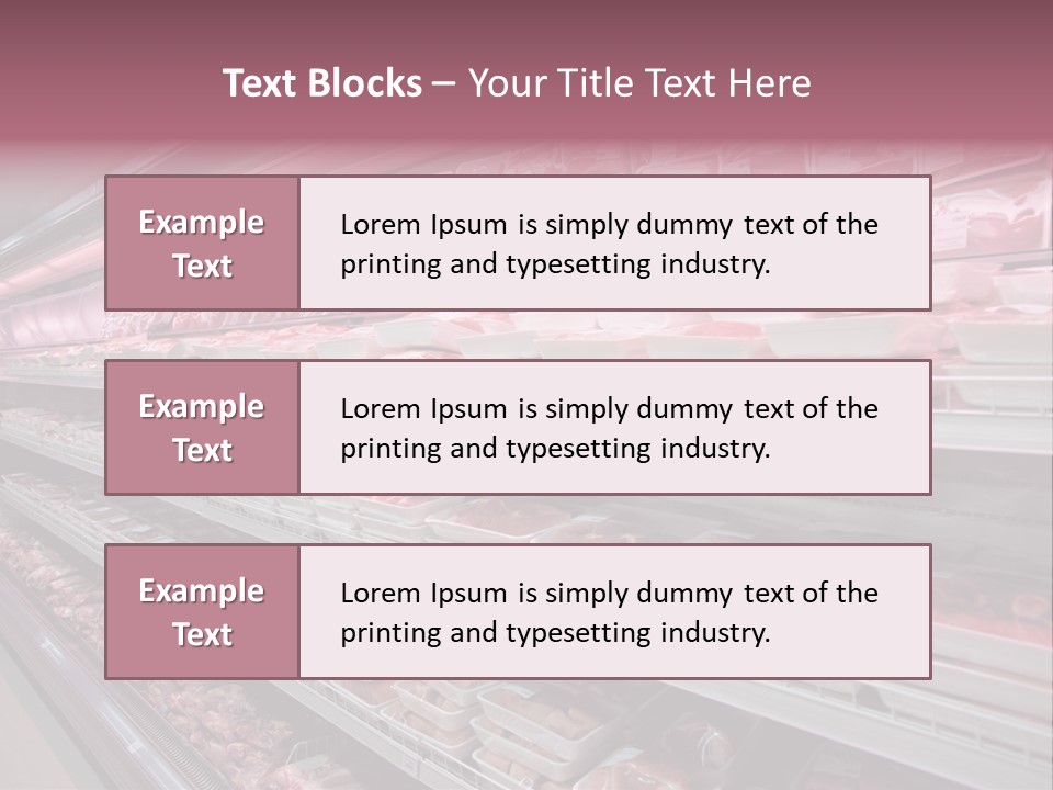 Row Display Cool PowerPoint Template