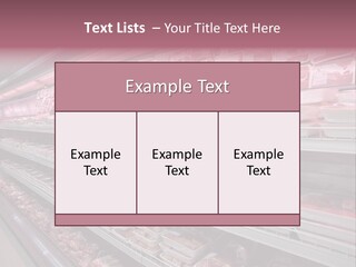 Row Display Cool PowerPoint Template