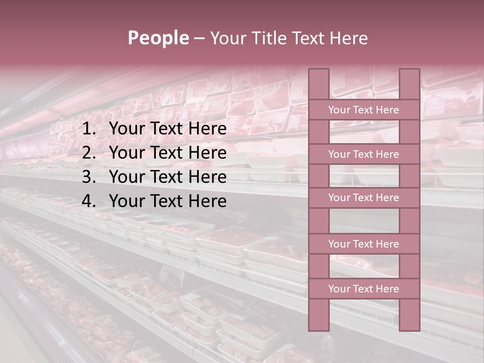 Row Display Cool PowerPoint Template