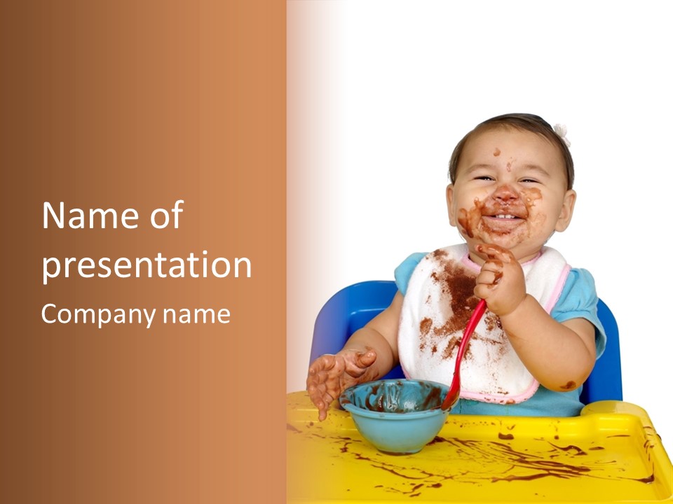 Eat Girl Dirty PowerPoint Template