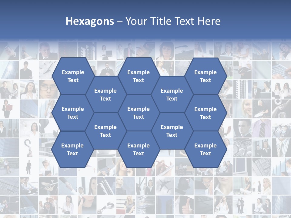 Partners Collage White PowerPoint Template