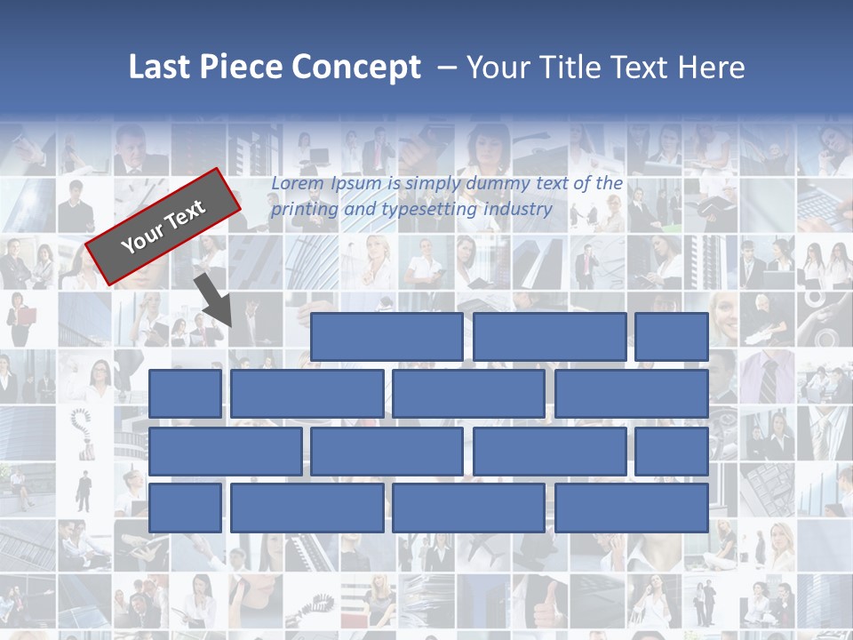 Partners Collage White PowerPoint Template