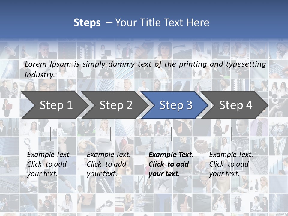 Partners Collage White PowerPoint Template