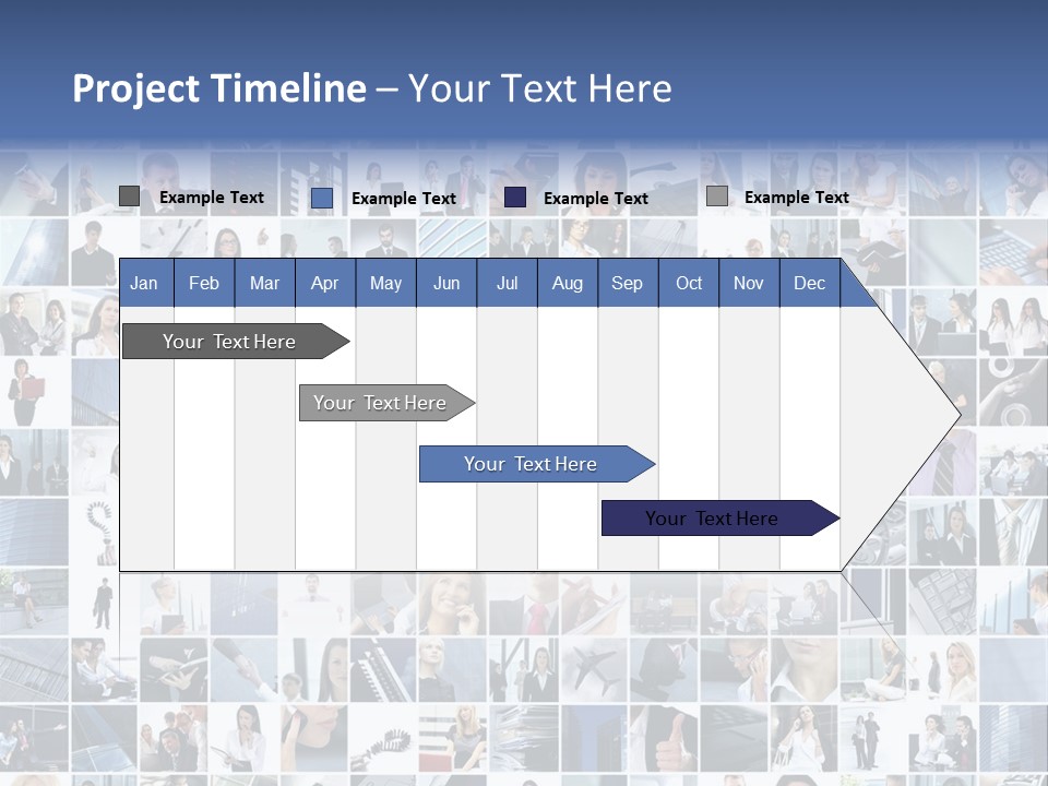 Partners Collage White PowerPoint Template
