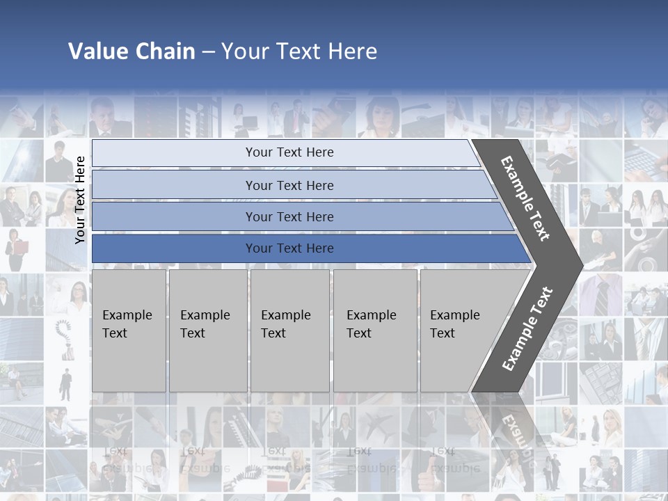 Partners Collage White PowerPoint Template