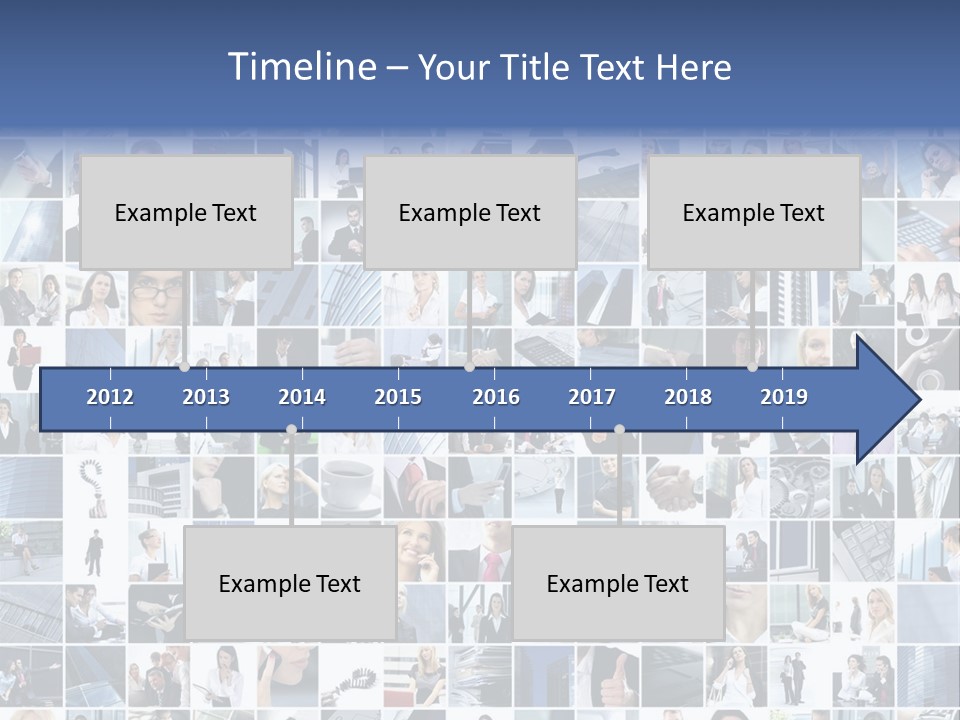 Partners Collage White PowerPoint Template