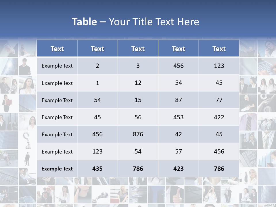 Partners Collage White PowerPoint Template