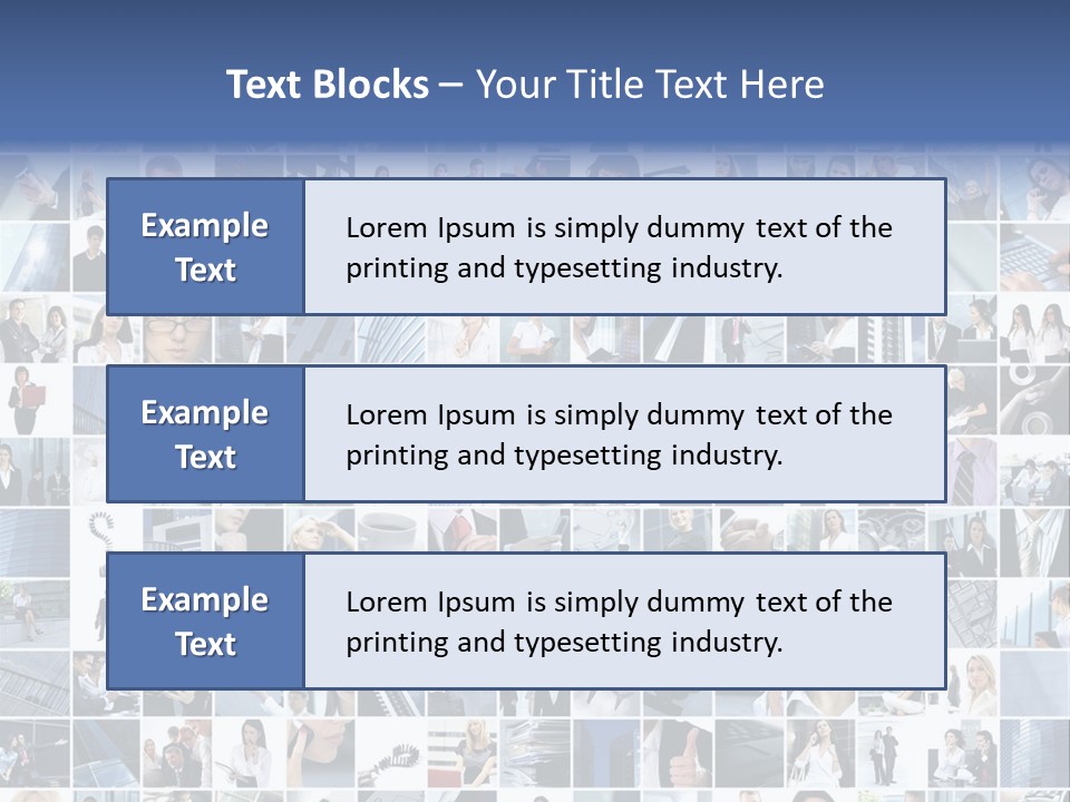 Partners Collage White PowerPoint Template