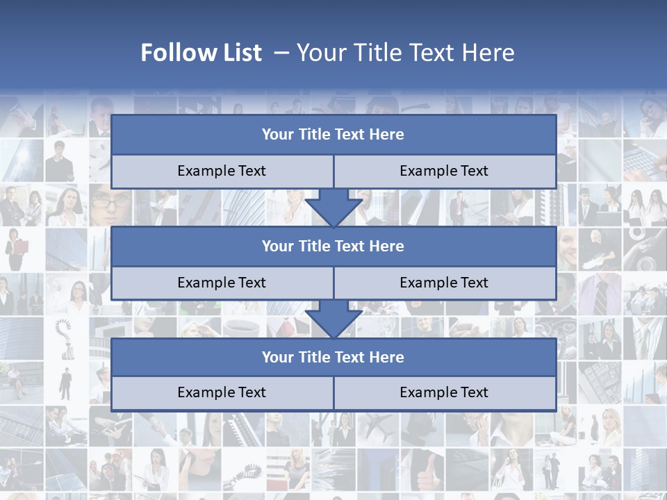 Partners Collage White PowerPoint Template