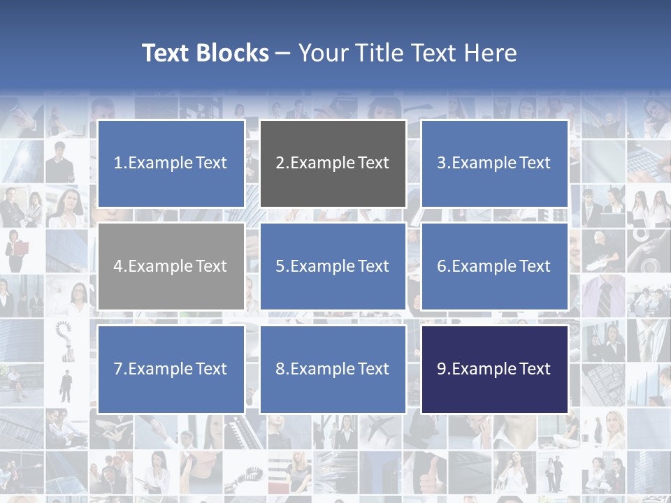Partners Collage White PowerPoint Template