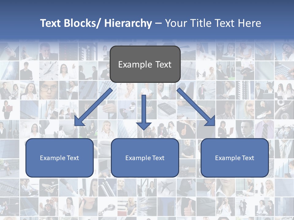Partners Collage White PowerPoint Template