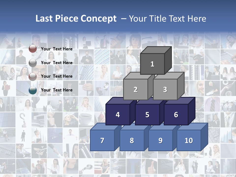 Partners Collage White PowerPoint Template