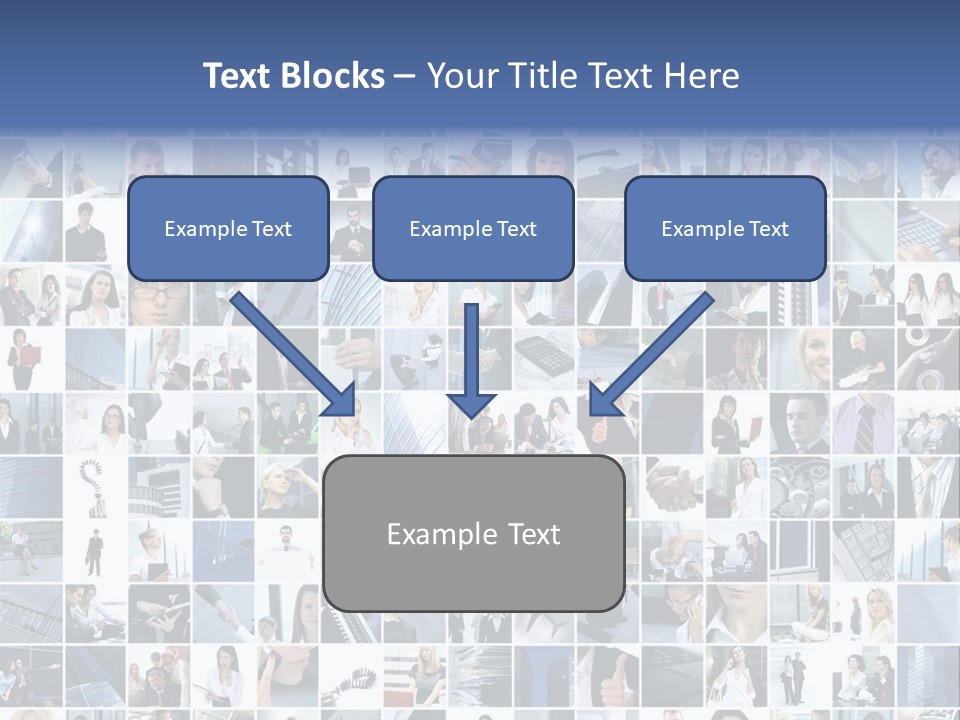 Partners Collage White PowerPoint Template