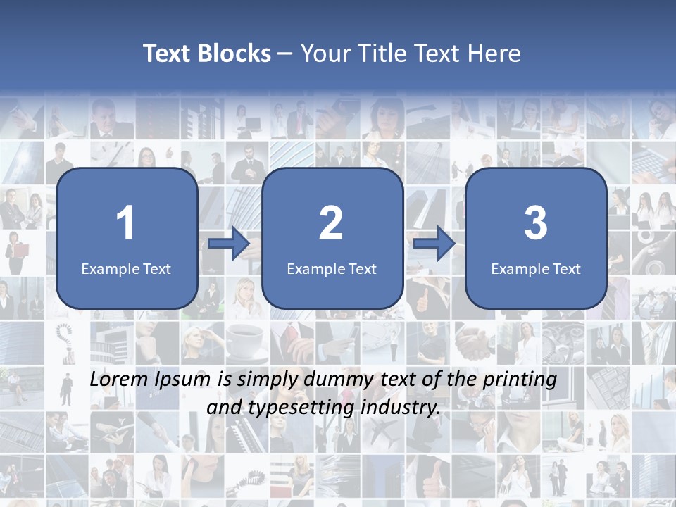 Partners Collage White PowerPoint Template
