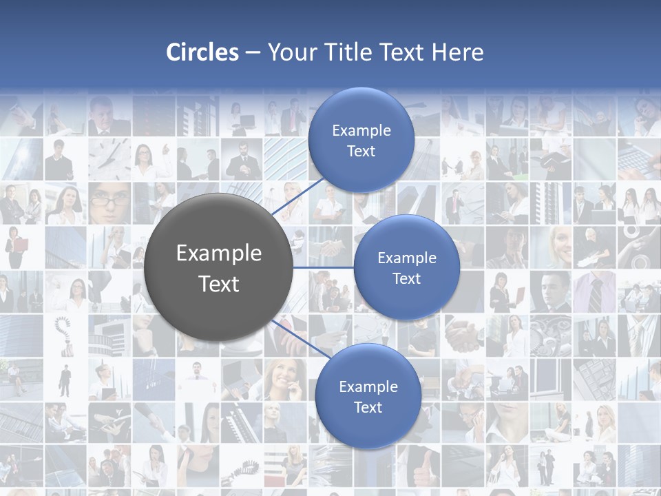 Partners Collage White PowerPoint Template