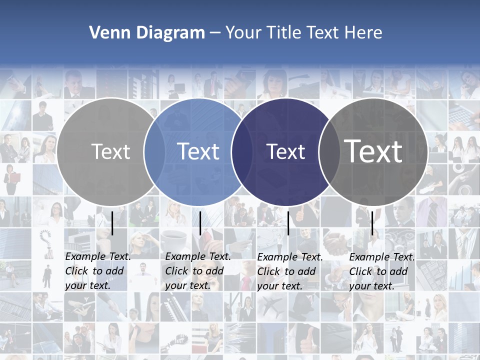 Partners Collage White PowerPoint Template