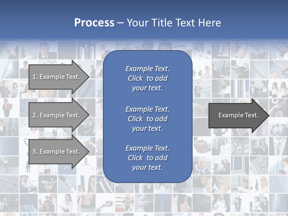 Partners Collage White PowerPoint Template