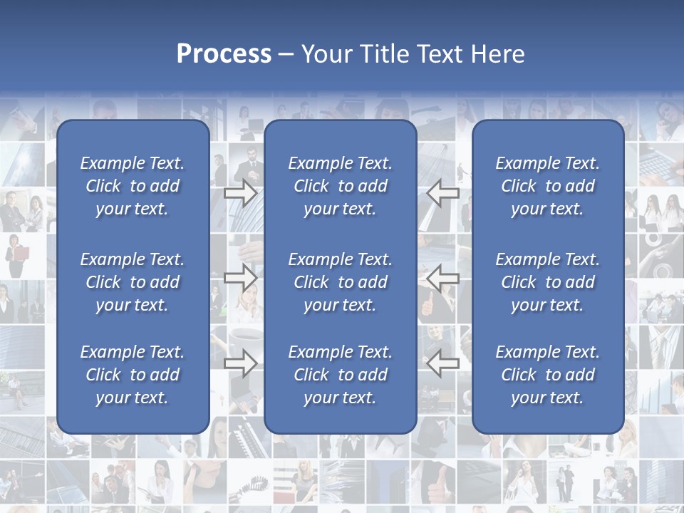 Partners Collage White PowerPoint Template