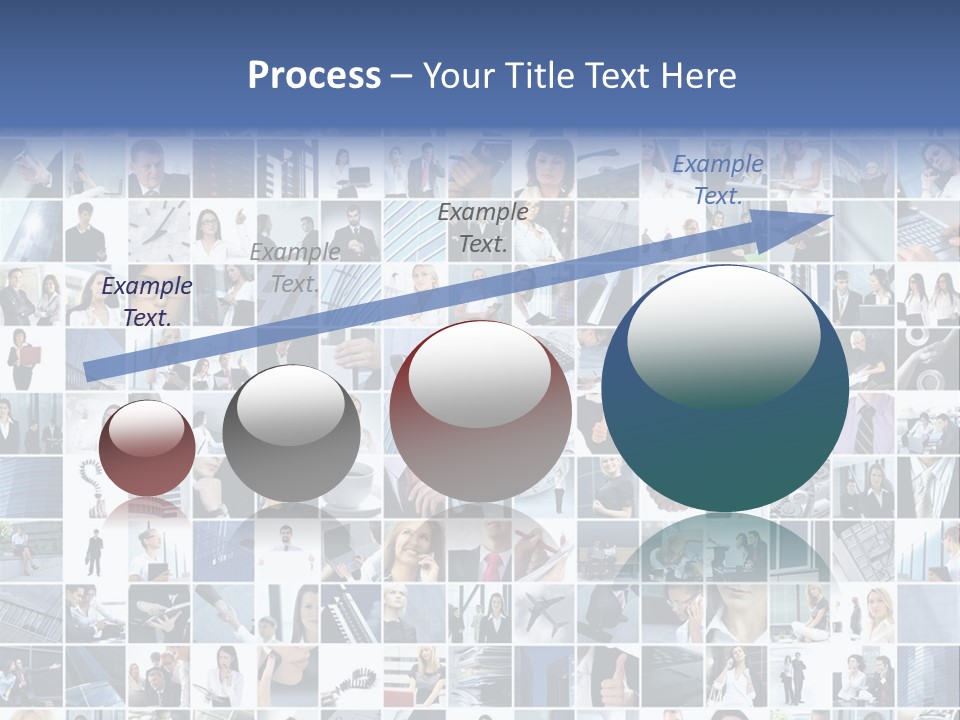 Partners Collage White PowerPoint Template