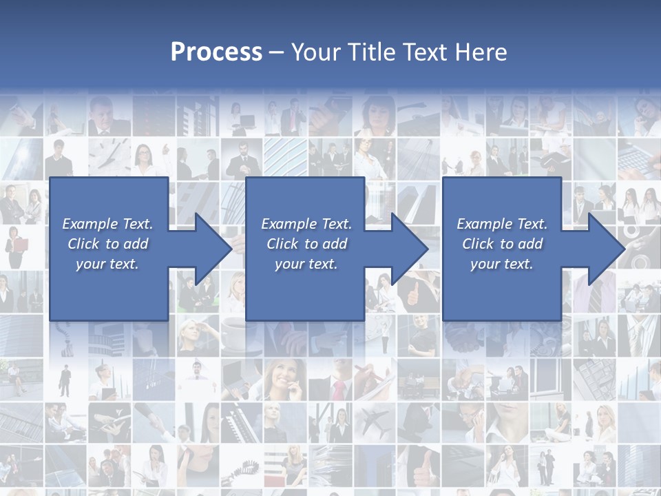 Partners Collage White PowerPoint Template