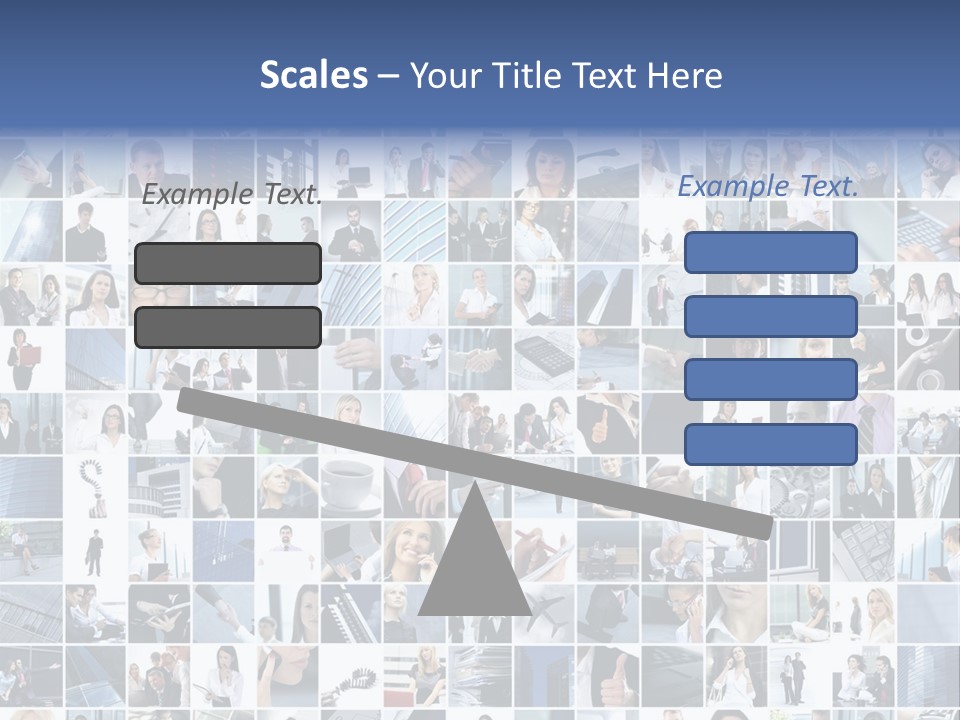 Partners Collage White PowerPoint Template