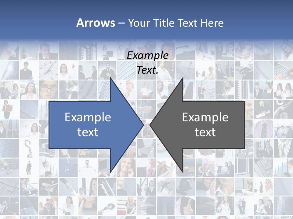 Partners Collage White PowerPoint Template