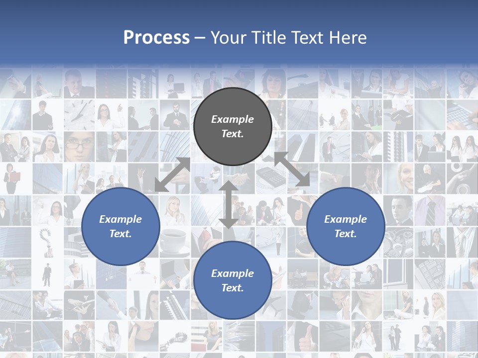 Partners Collage White PowerPoint Template