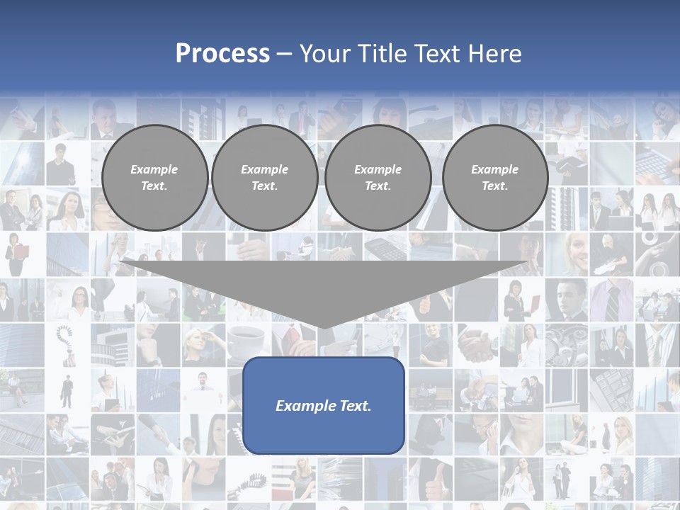 Partners Collage White PowerPoint Template