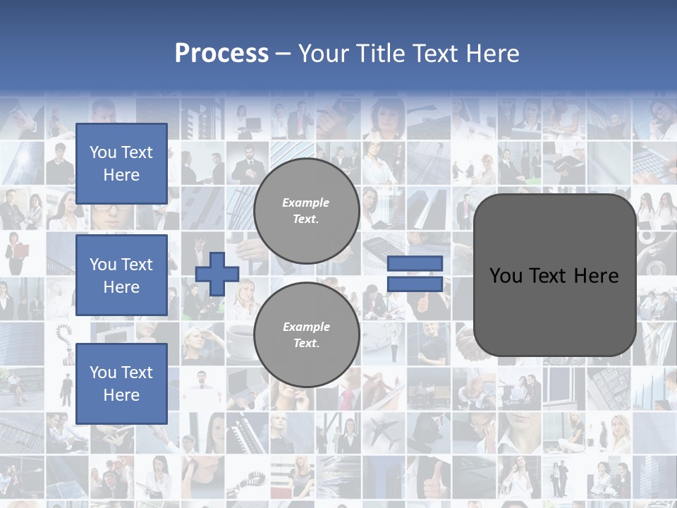 Partners Collage White PowerPoint Template