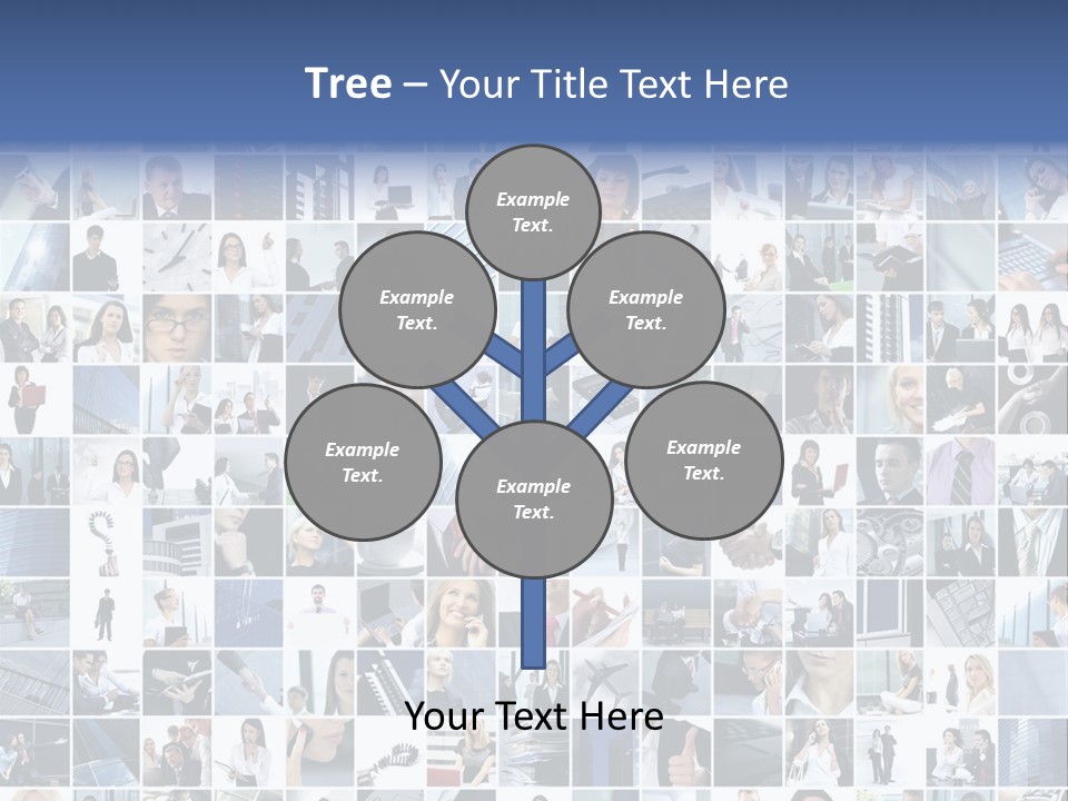 Partners Collage White PowerPoint Template