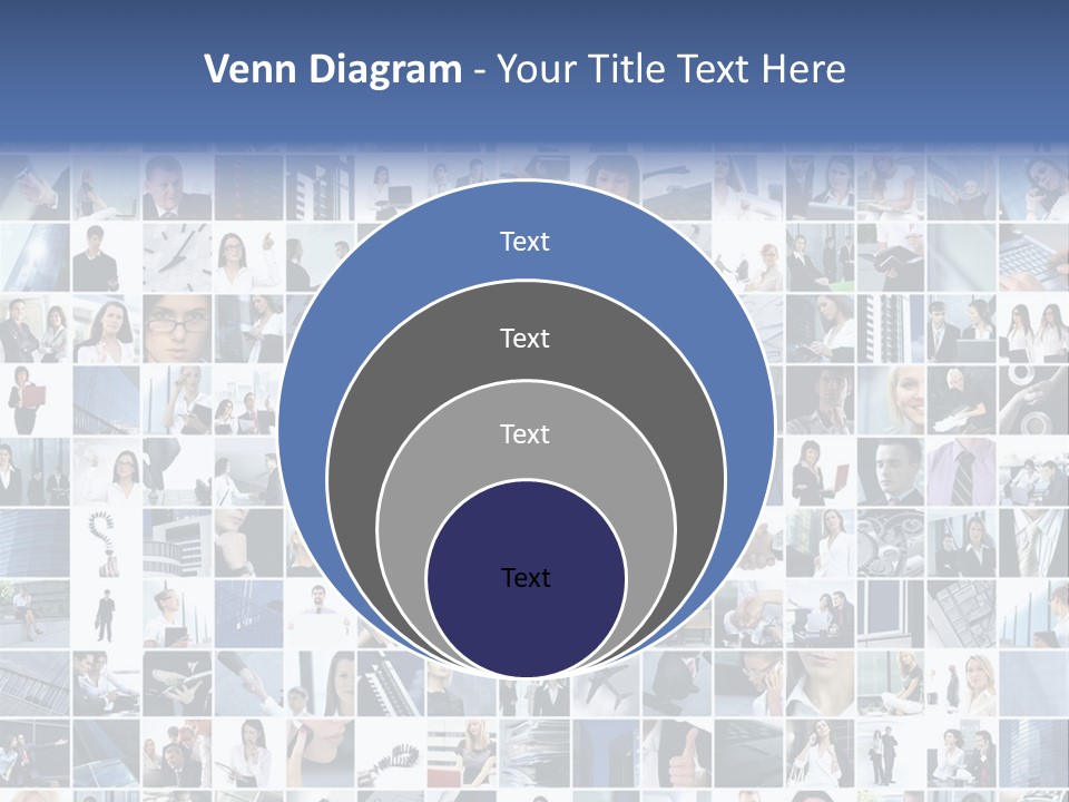 Partners Collage White PowerPoint Template